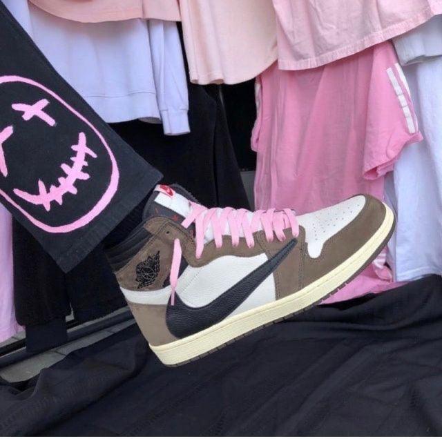 Custom Brown T-Scott x Fragment x Air Jordan 1 High Q ( Customs And Box ), Jordan 1 Sneakers Active CACTUS JACK - Sneakernational