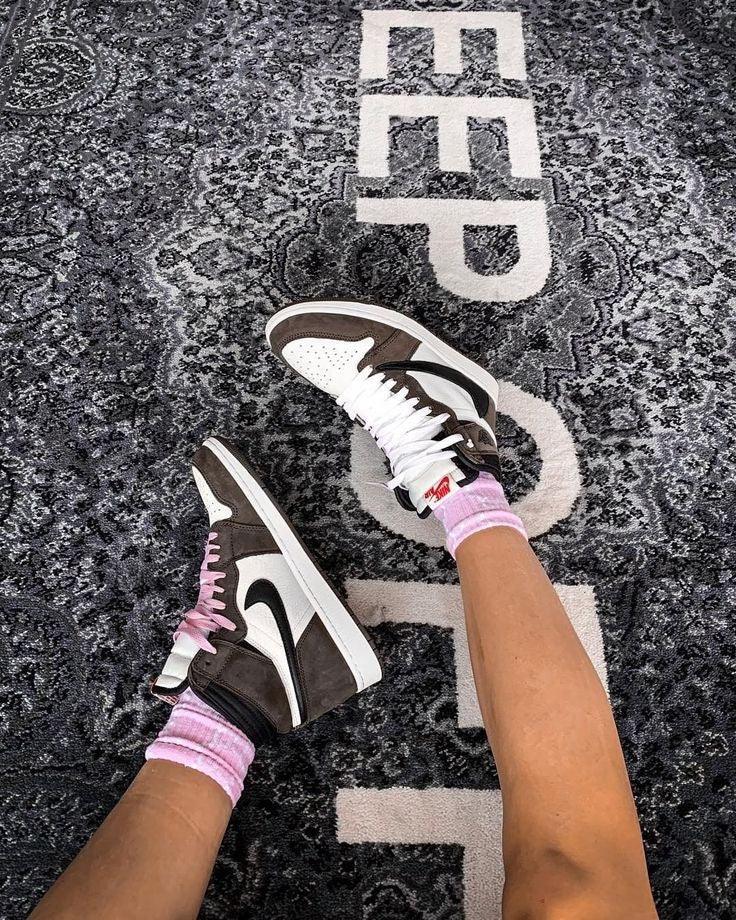 Custom Brown T-Scott x Fragment x Air Jordan 1 High Q ( Customs And Box ), Jordan 1 Sneakers Active CACTUS JACK - Sneakernational