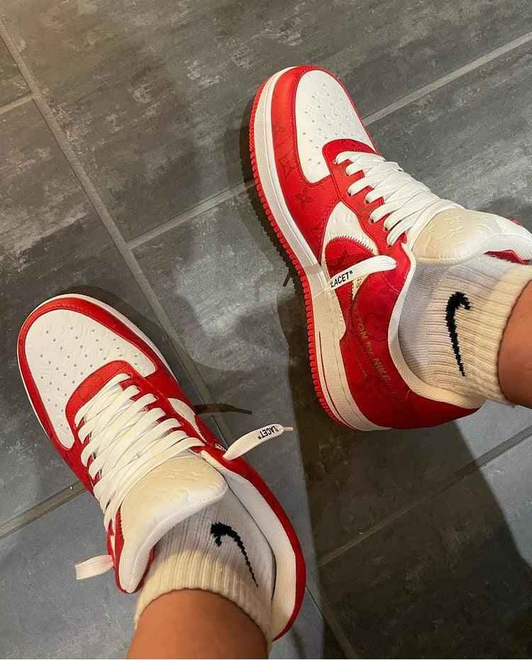 Custom LV x NK Air Force Monogram