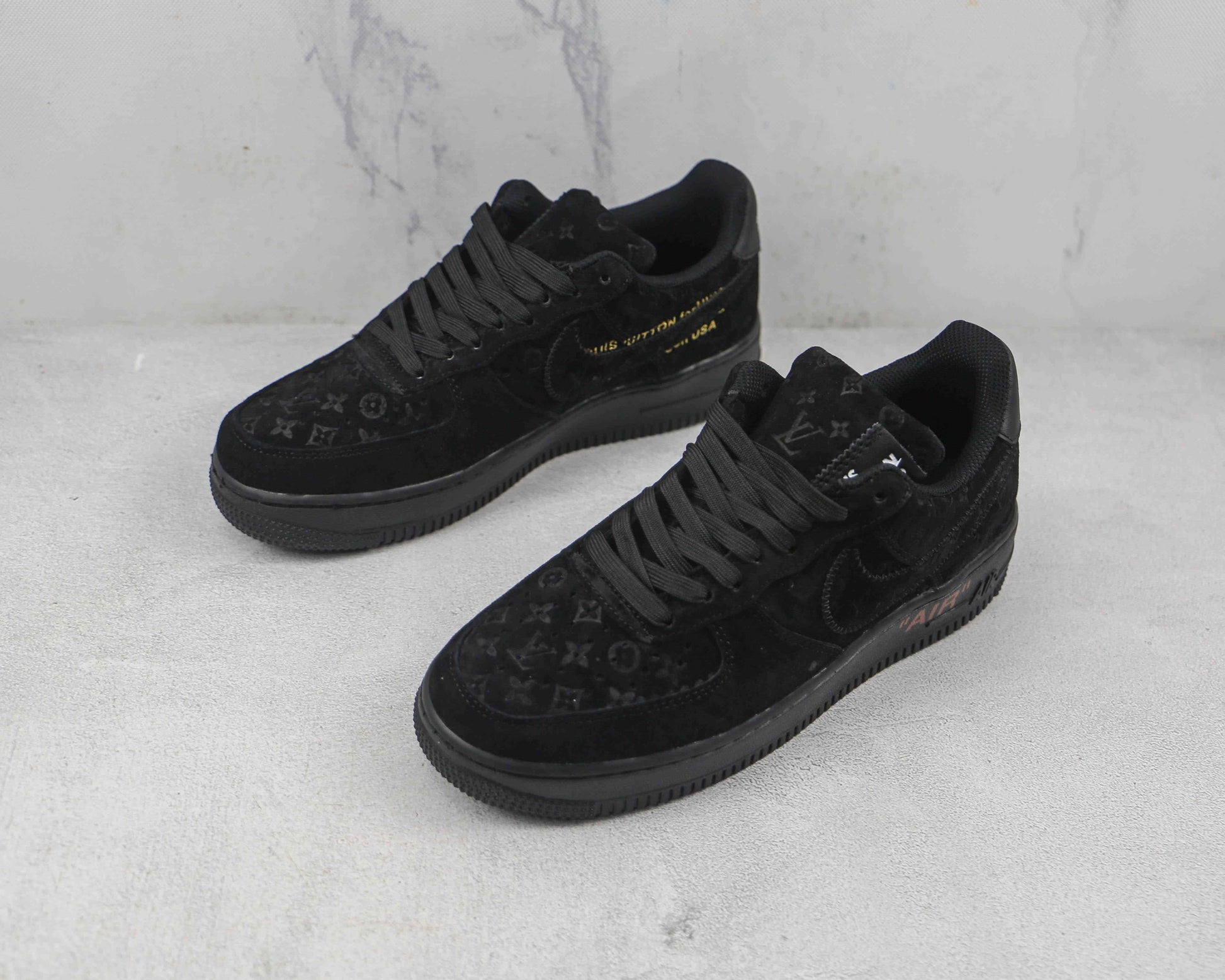 Custom LV x NK Air Force Monogram