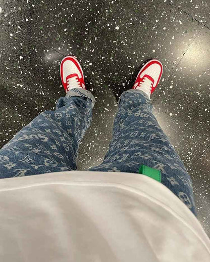 Custom LV x NK Air Force Monogram