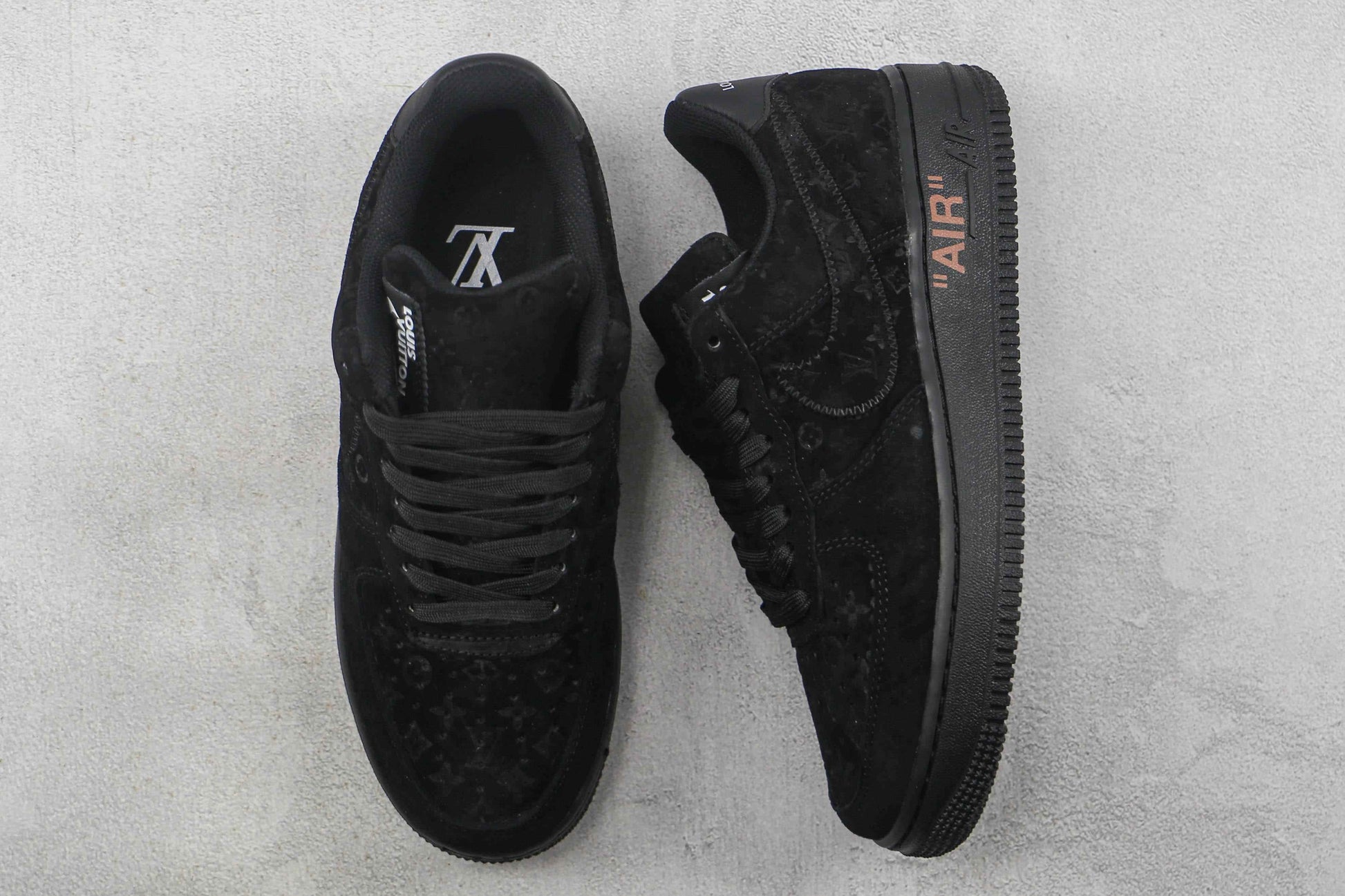 Custom LV x NK Air Force Monogram