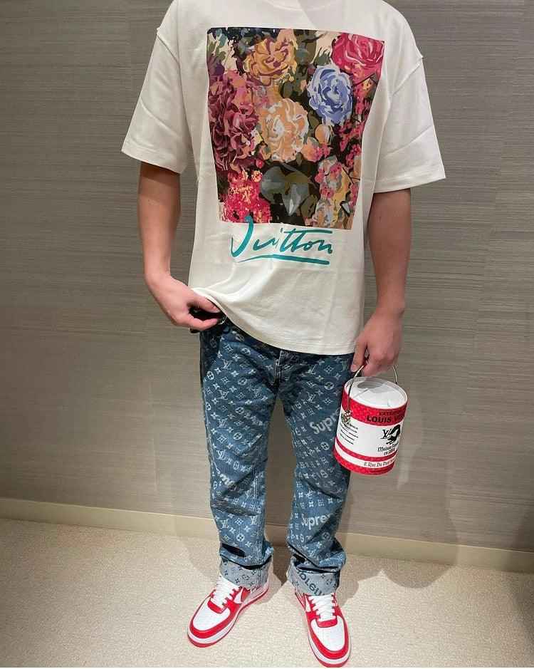 Custom LV x NK Air Force Monogram