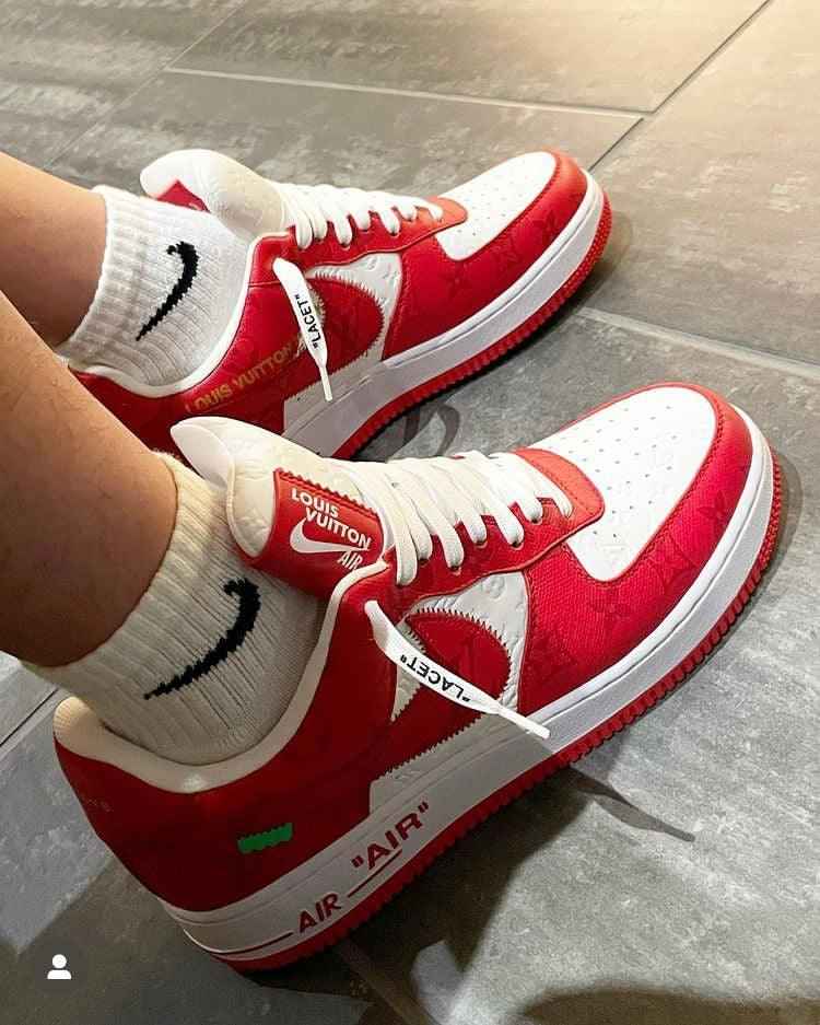 Custom LV x NK Air Force Monogram