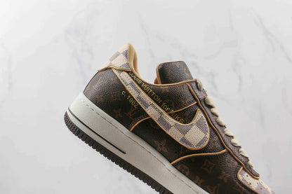 Custom LV x NK Air Force Monogram