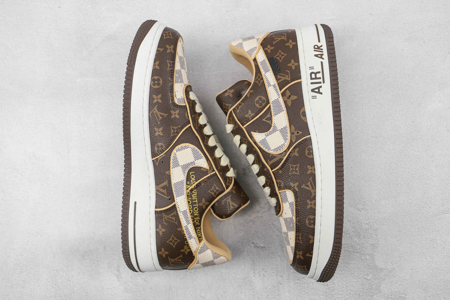 Custom LV x NK Air Force Monogram