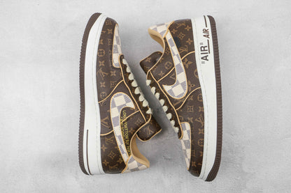 Custom LV x NK Air Force Monogram