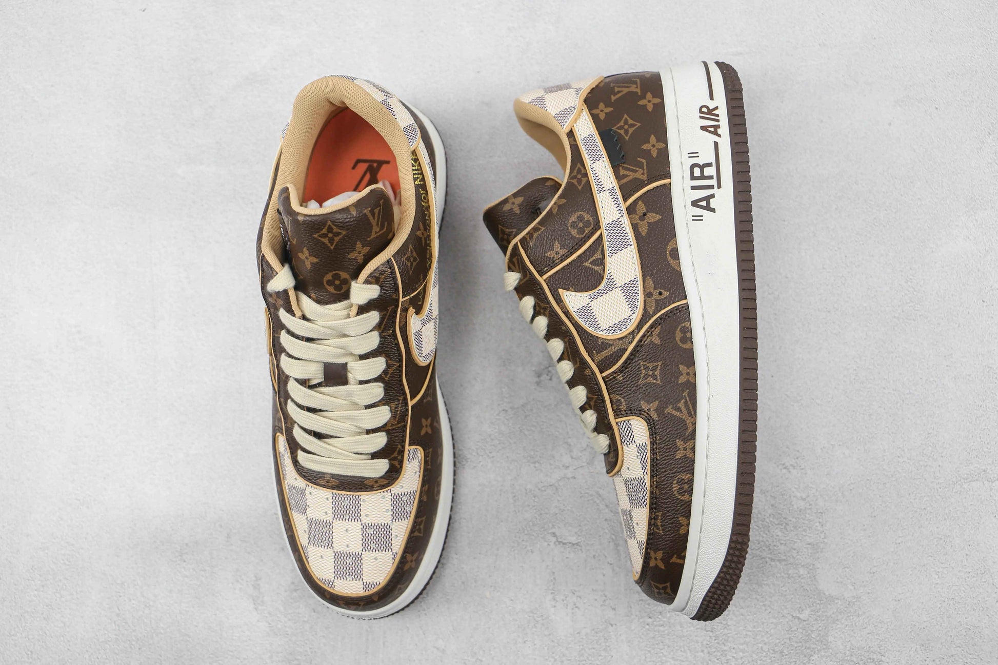 Custom LV x NK Air Force Monogram