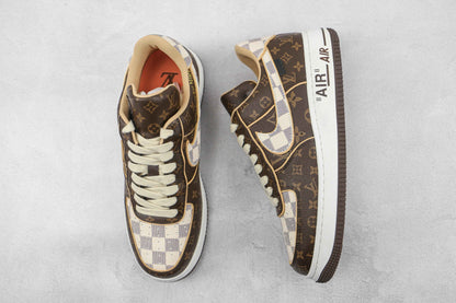 Custom LV x NK Air Force Monogram