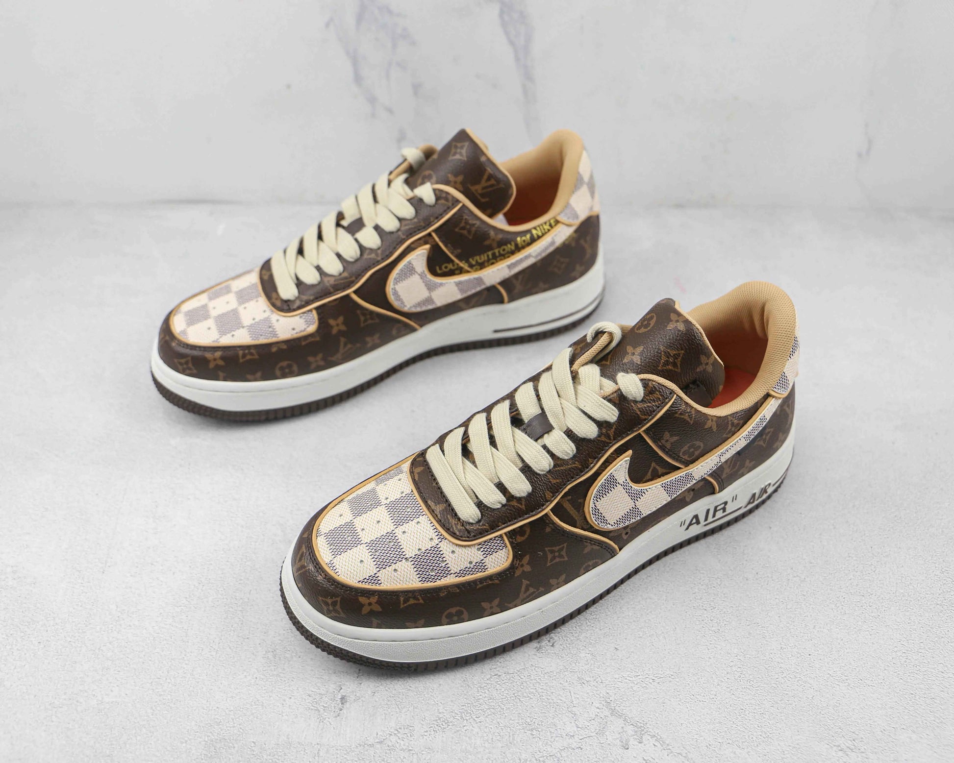 Custom LV x NK Air Force Monogram