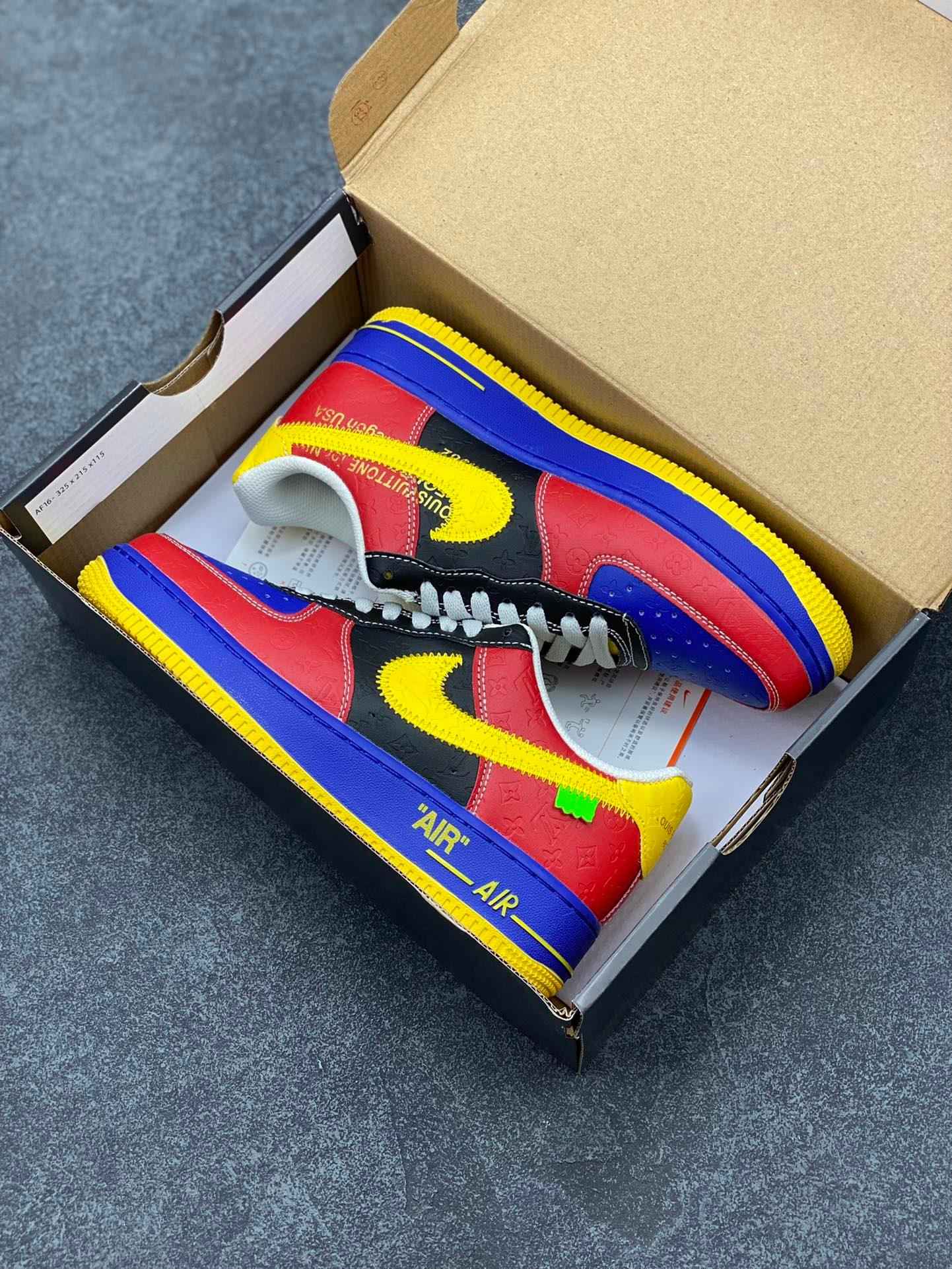 Custom LV x Off-wht x NK Air Force 1 1A9V9D