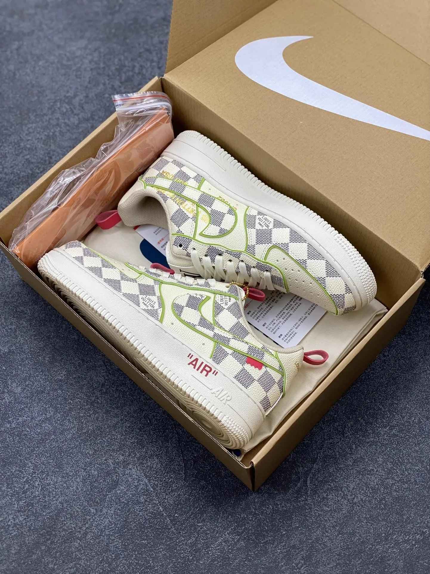 Custom LV x Off-wht x NK Air Force 1 LV 1A9V8H