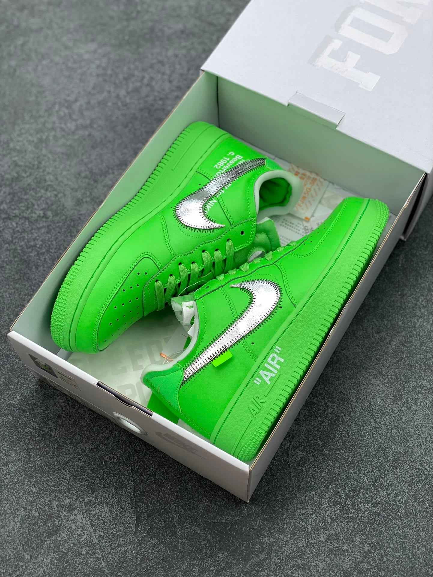 Custom Off Wht x Air Force 1 Low "Green" DX1419-300