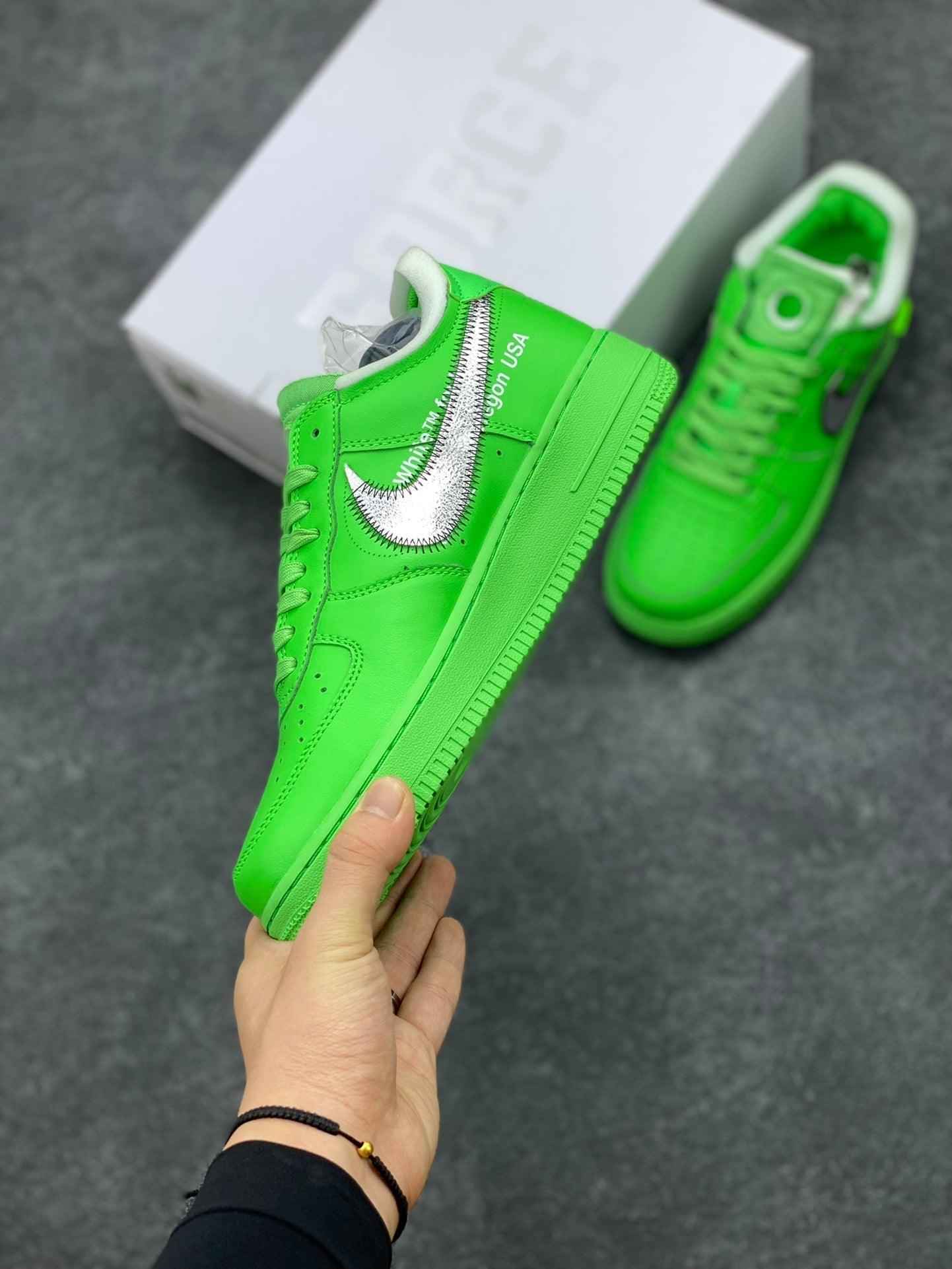 Custom Off Wht x Air Force 1 Low "Green" DX1419-300