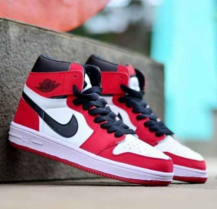 Custom RED Black White Jordan 1 CHICAGO High Q