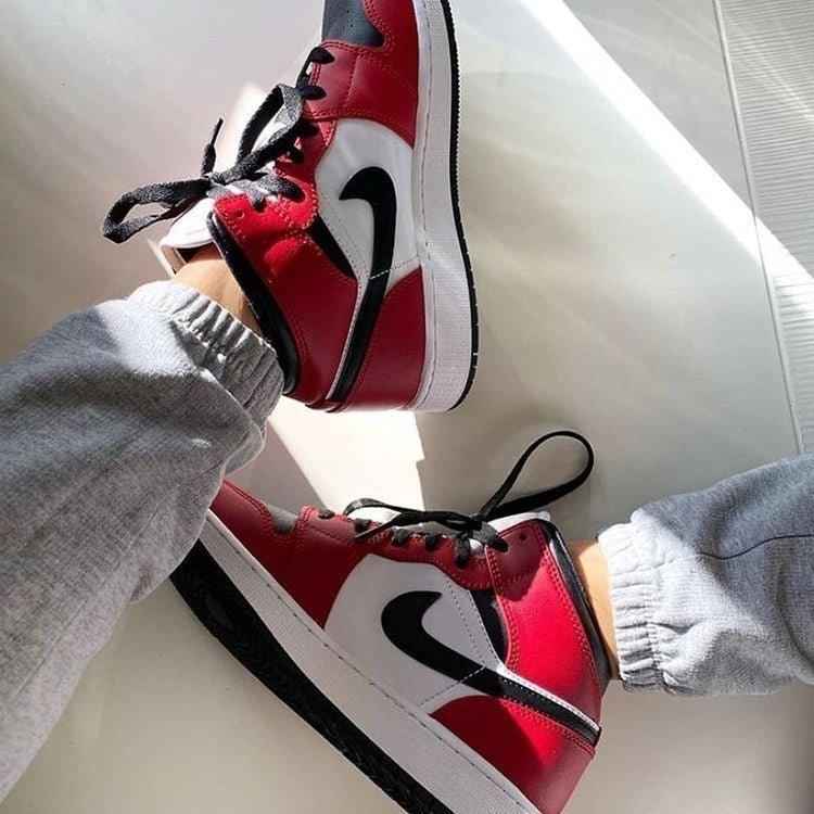Custom RED Black White Jordan 1 CHICAGO High Q