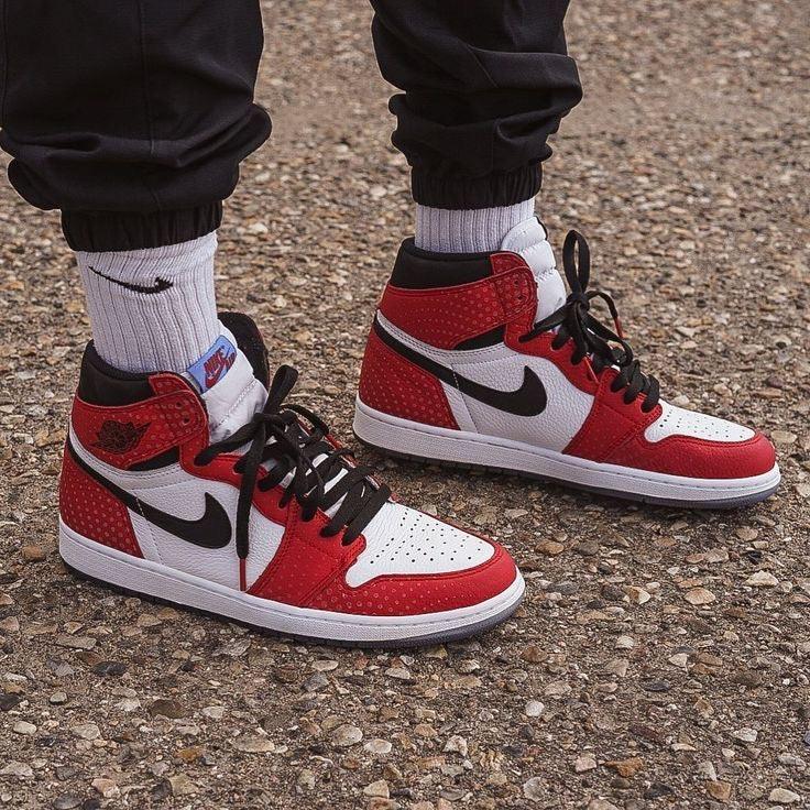 Custom RED Black White Jordan 1 CHICAGO Sneakerhypes - Sneakernational