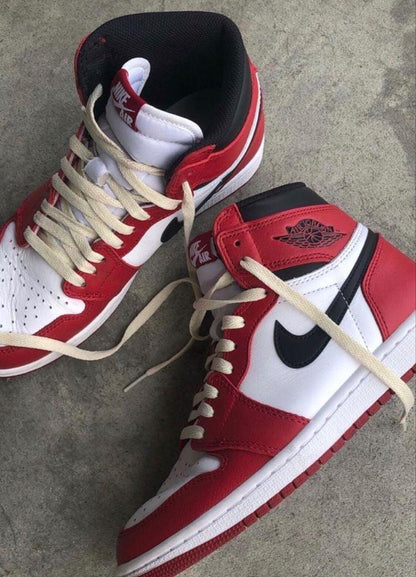Custom RED Black White Jordan 1 CHICAGO Sneakerhypes - Sneakernational
