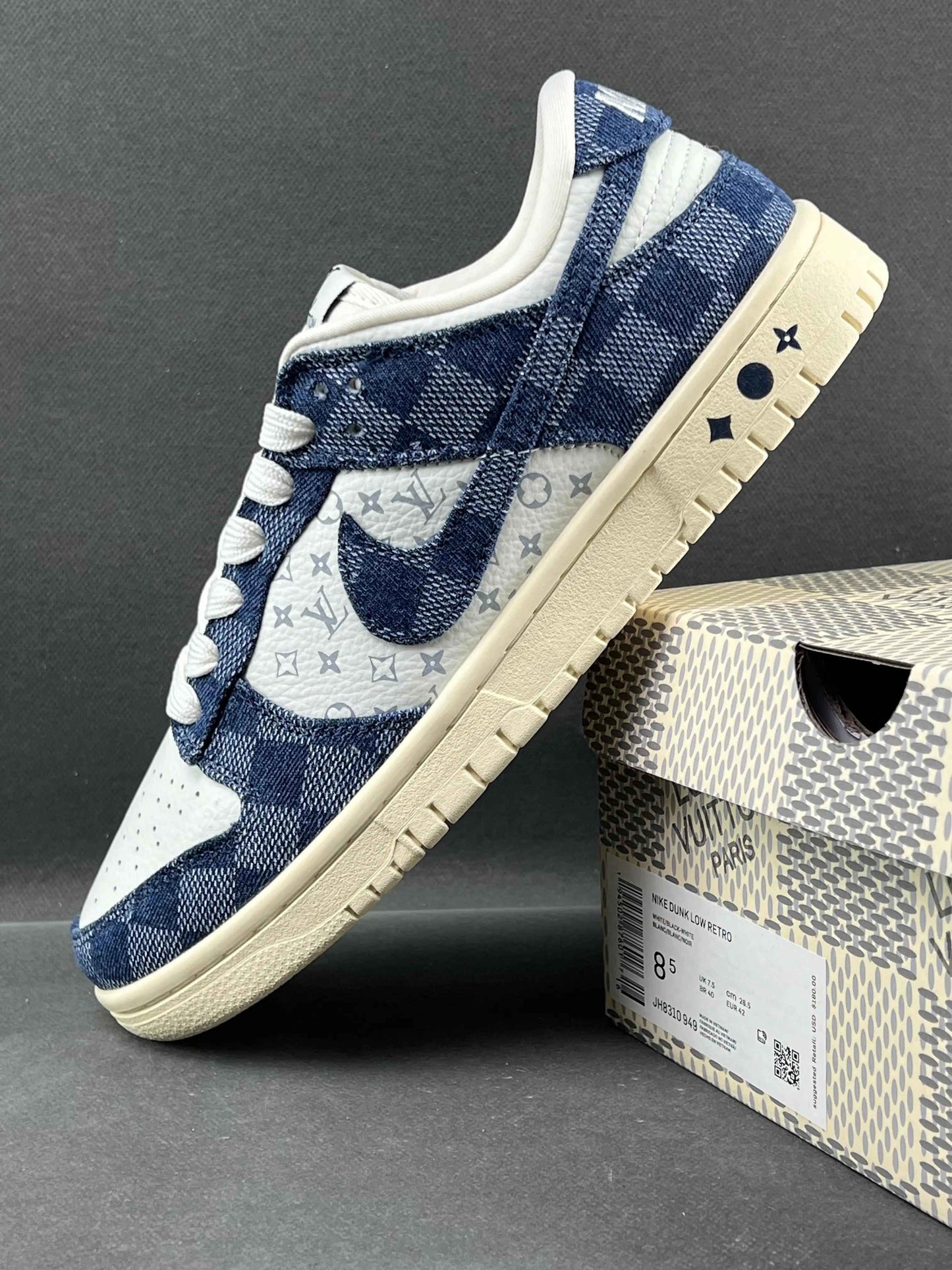 Custom SB Dunk Low x LV JH9310-949