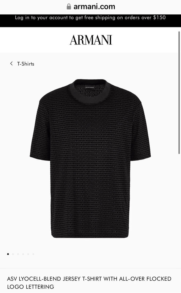 Sneakernational - Emporio Armani T-Shirt 001