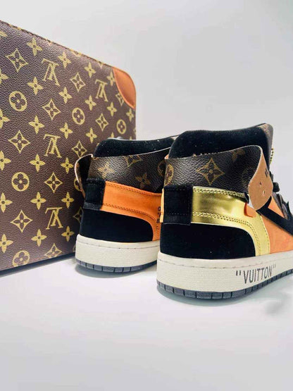 Designer Air Jordan 1 x Travis Scott x Louis Gold