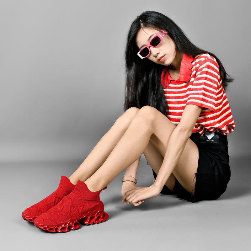 FURY 'Lord' X9X Sneakers - Fiery Red - Sneakernational