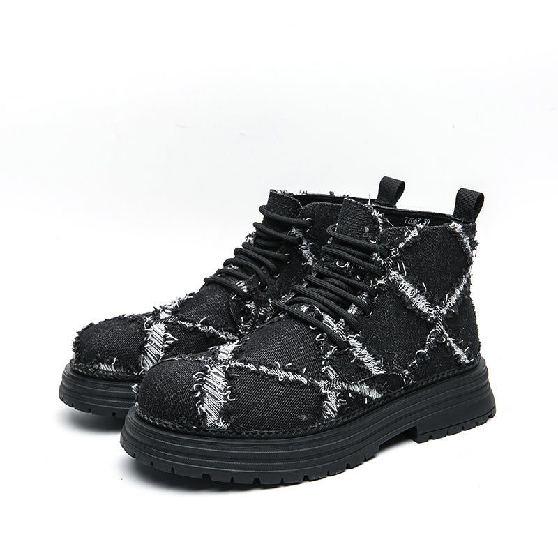 MLB LTHR-05 Textured High-Top Boots - Sneakernational