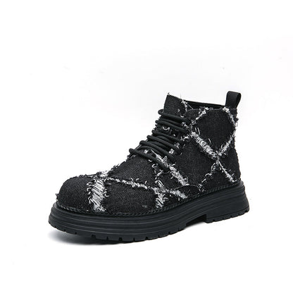 MLB LTHR-05 Textured High-Top Boots - Sneakernational