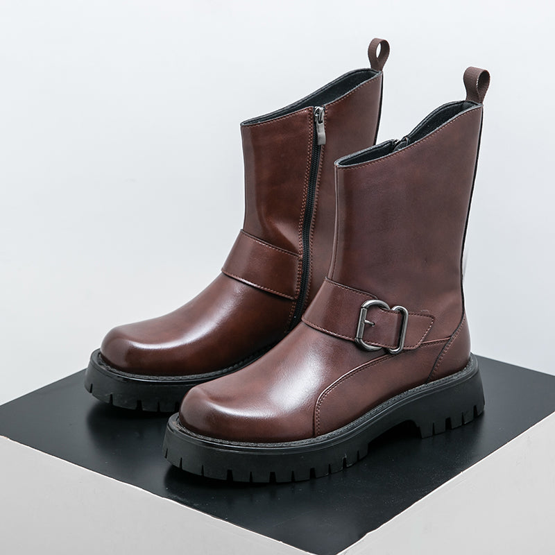 MLB LTHR-11 Rugged Mid-Calf Boots - Sneakernational