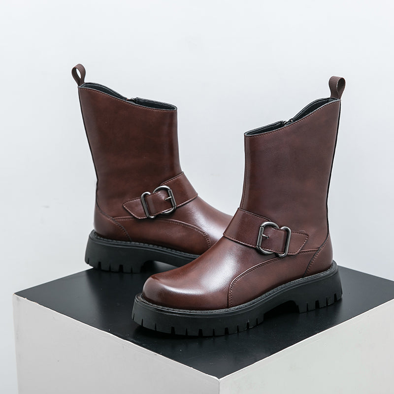 MLB LTHR-11 Rugged Mid-Calf Boots - Sneakernational