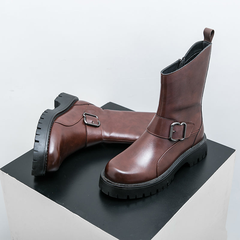 MLB LTHR-11 Rugged Mid-Calf Boots - Sneakernational