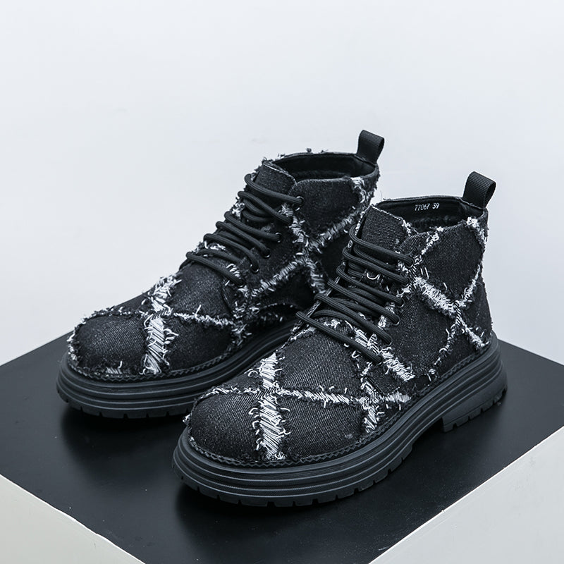 MLB LTHR-05 Textured High-Top Boots - Sneakernational