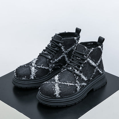 MLB LTHR-05 Textured High-Top Boots - Sneakernational