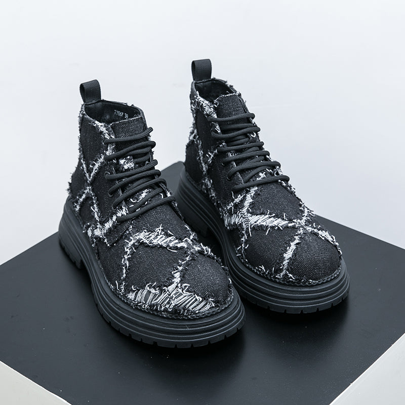 MLB LTHR-05 Textured High-Top Boots - Sneakernational
