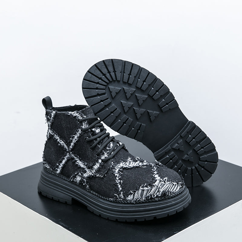 MLB LTHR-05 Textured High-Top Boots - Sneakernational