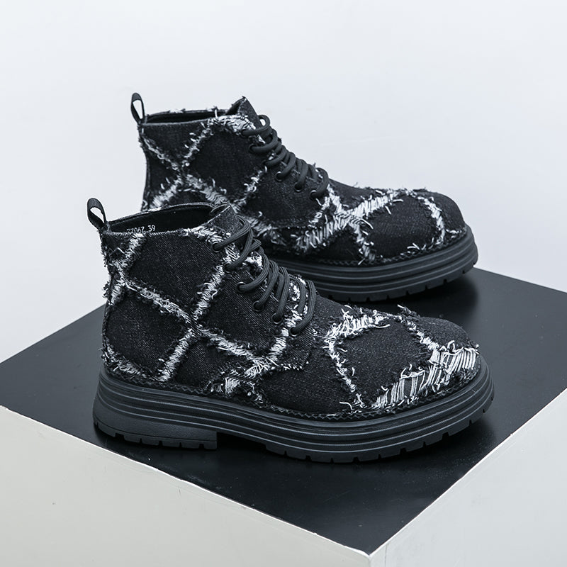 MLB LTHR-05 Textured High-Top Boots - Sneakernational