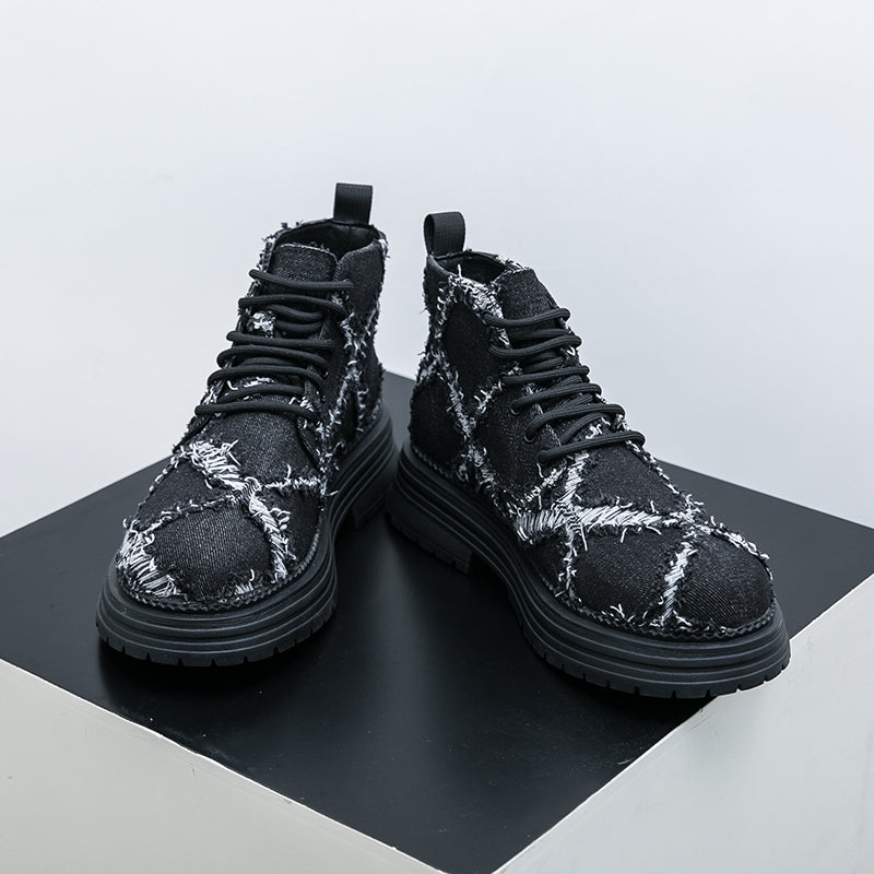 MLB LTHR-05 Textured High-Top Boots - Sneakernational