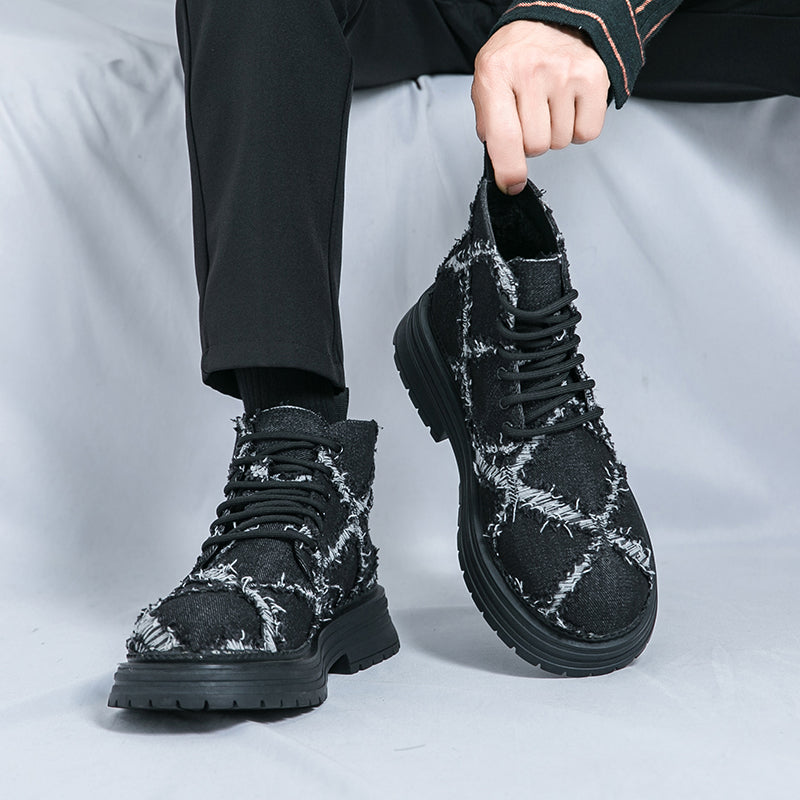 MLB LTHR-05 Textured High-Top Boots - Sneakernational