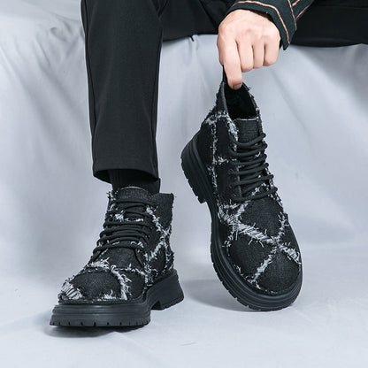 MLB LTHR-05 Textured High-Top Boots - Sneakernational