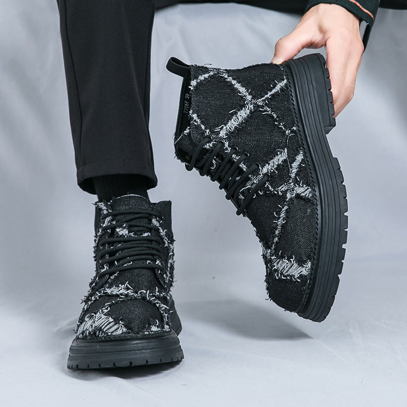 MLB LTHR-05 Textured High-Top Boots - Sneakernational