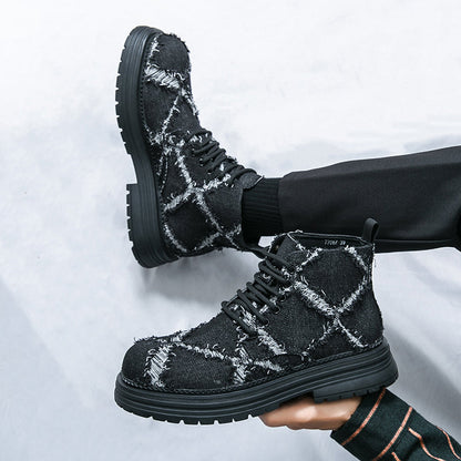 MLB LTHR-05 Textured High-Top Boots - Sneakernational