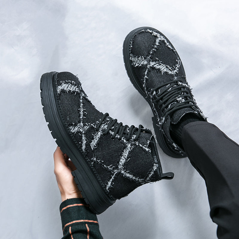 MLB LTHR-05 Textured High-Top Boots - Sneakernational