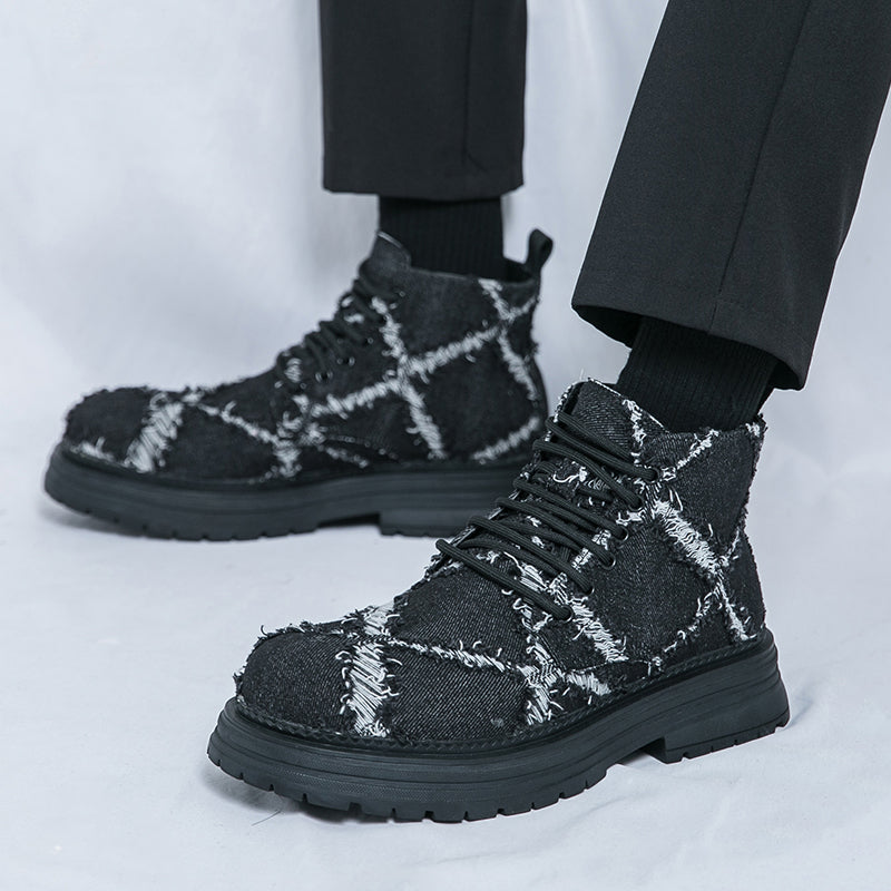 MLB LTHR-05 Textured High-Top Boots - Sneakernational