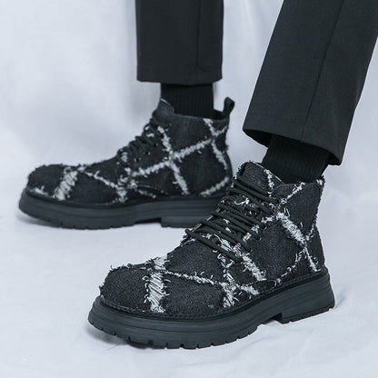 MLB LTHR-05 Textured High-Top Boots - Sneakernational