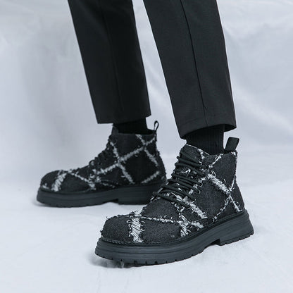 MLB LTHR-05 Textured High-Top Boots - Sneakernational