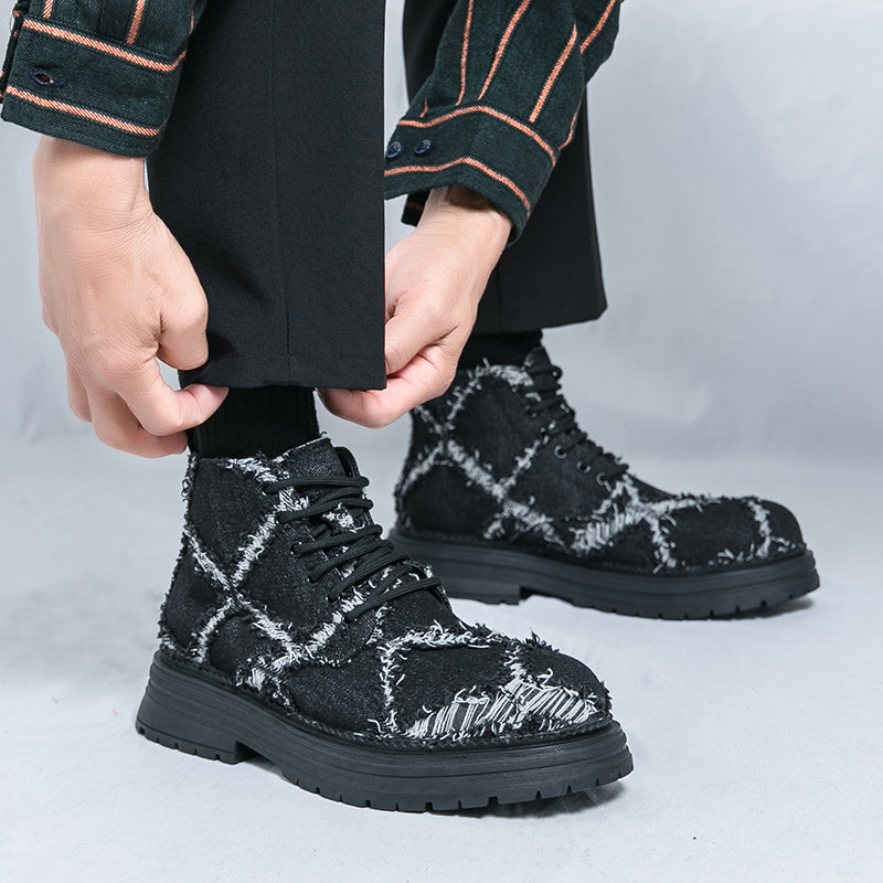 MLB LTHR-05 Textured High-Top Boots - Sneakernational