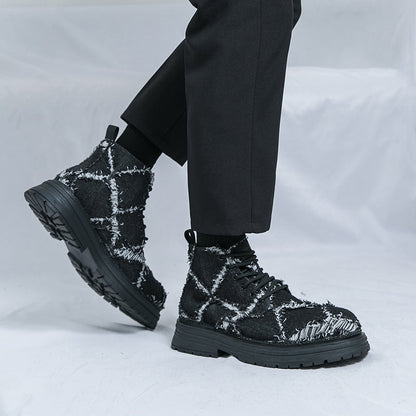 MLB LTHR-05 Textured High-Top Boots - Sneakernational