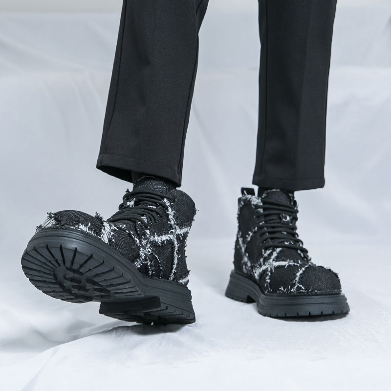 MLB LTHR-05 Textured High-Top Boots - Sneakernational