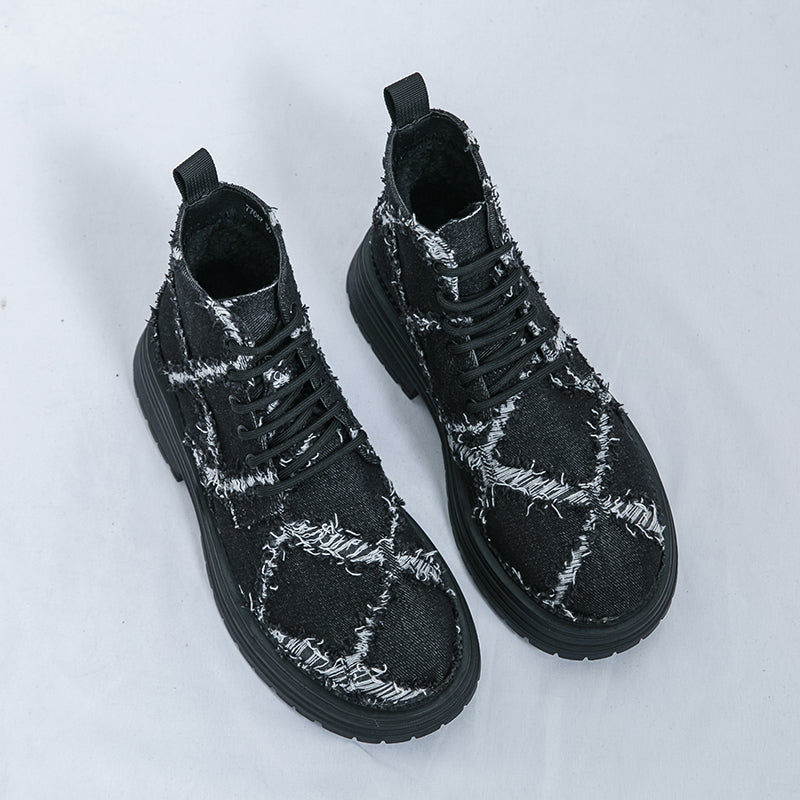 MLB LTHR-05 Textured High-Top Boots - Sneakernational