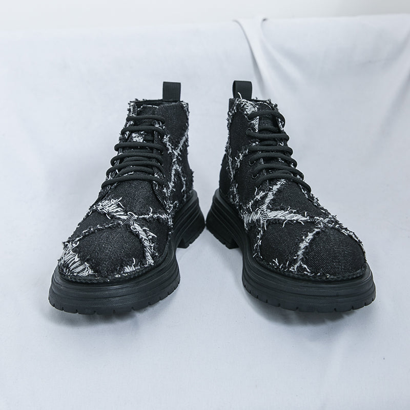MLB LTHR-05 Textured High-Top Boots - Sneakernational